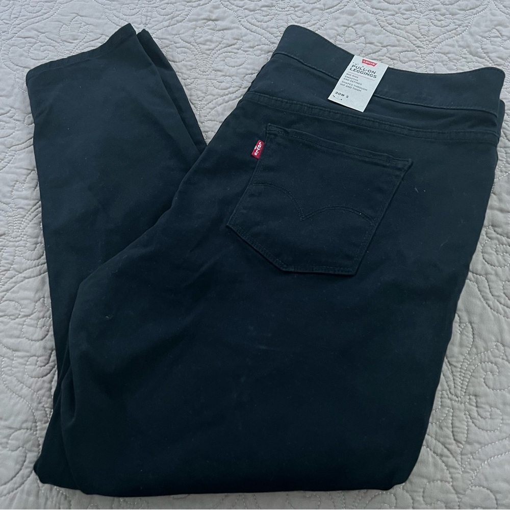 LEVIS SKINNY JEANS Mid-Rise 20W | Black | Skinny | LEVIS PULL ON LEGGINGS